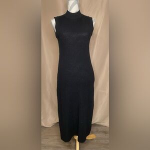 Babaton XS Black Merino Wool Sweater Dress
